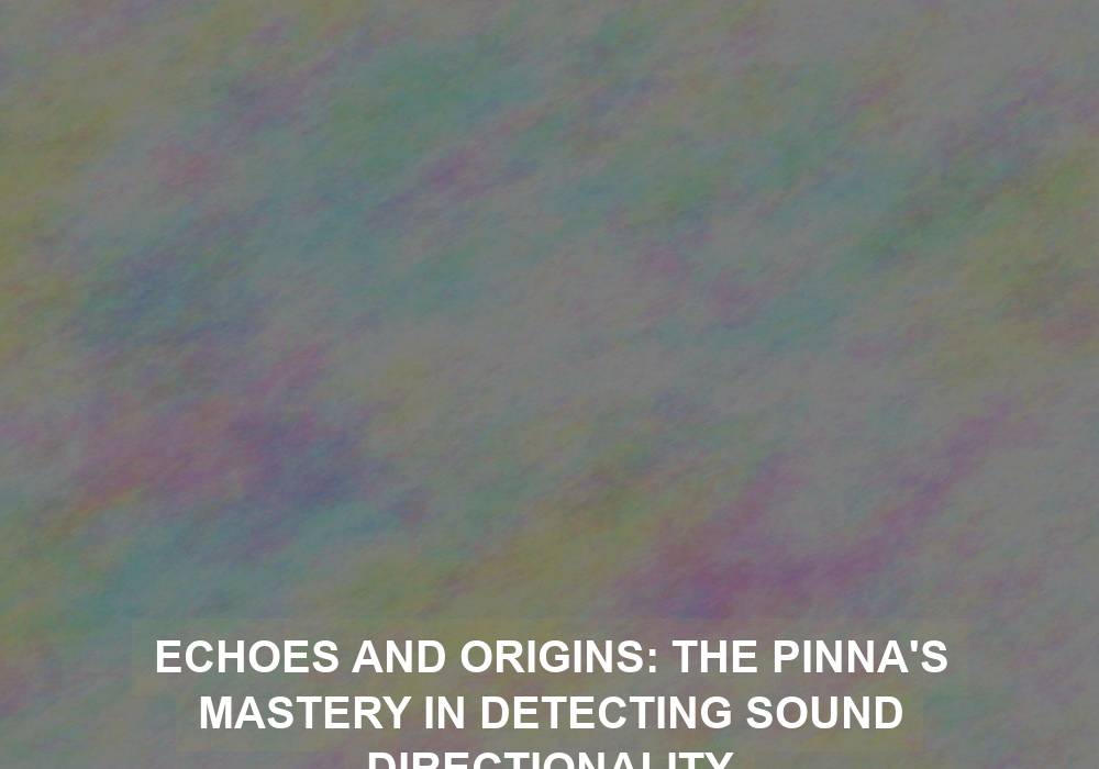 Echoes and Origins: The Pinna’s Mastery in Detecting Sound Directionality