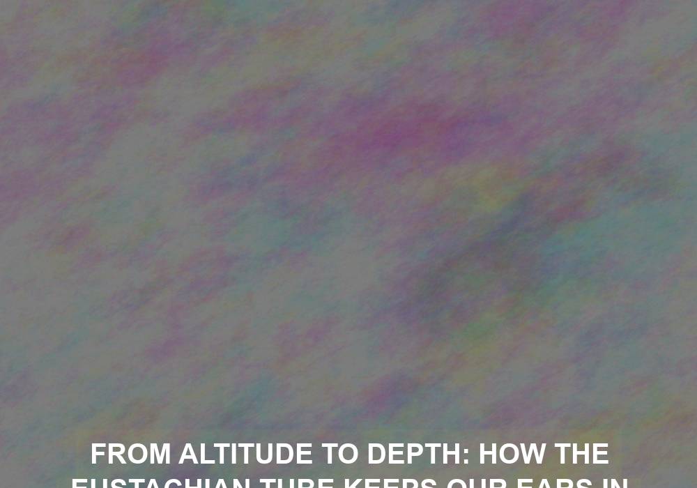 From Altitude to Depth: How the Eustachian Tube Keeps Our Ears in Check